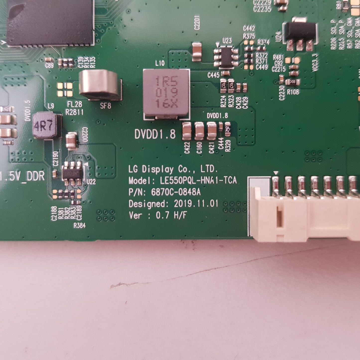 LG OLED KD- 55A8H T-CON BOARD 6871L-6380A 6870C-0848A