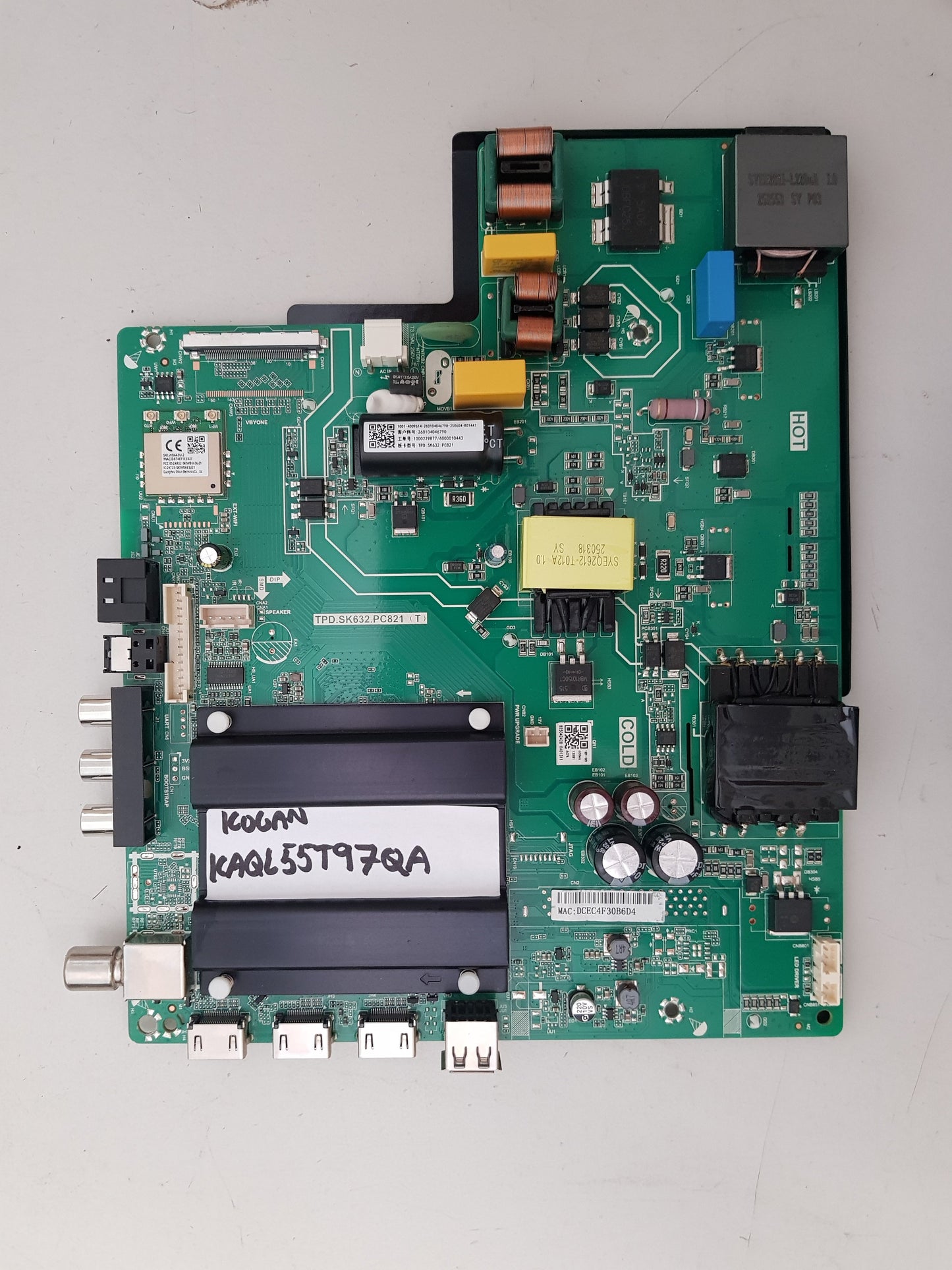 KOGAN KAQL55T97QA MAIN BOARD TPD.SK632.PC821 (T)