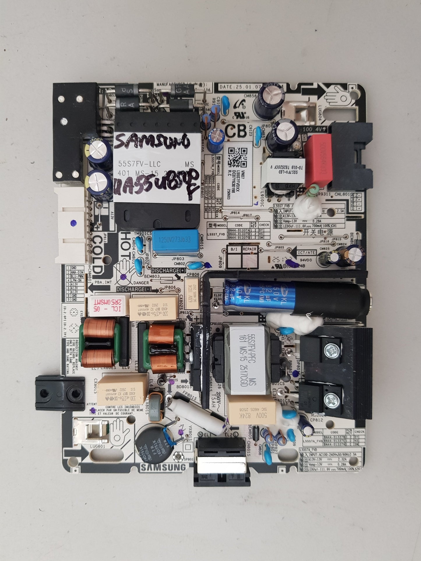 SAMSUNG UA55U8500F POWER SUPPLY BOARD L55S_FVD BN44-01337
