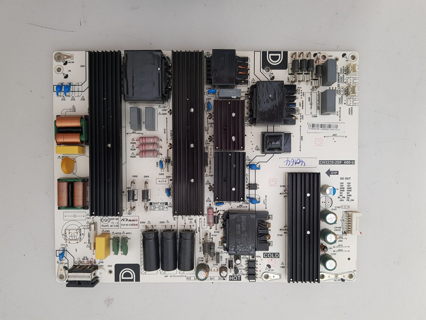 CHIQ U65H7 POWER SUPPLY BOARD CH3230-2SF 600-U