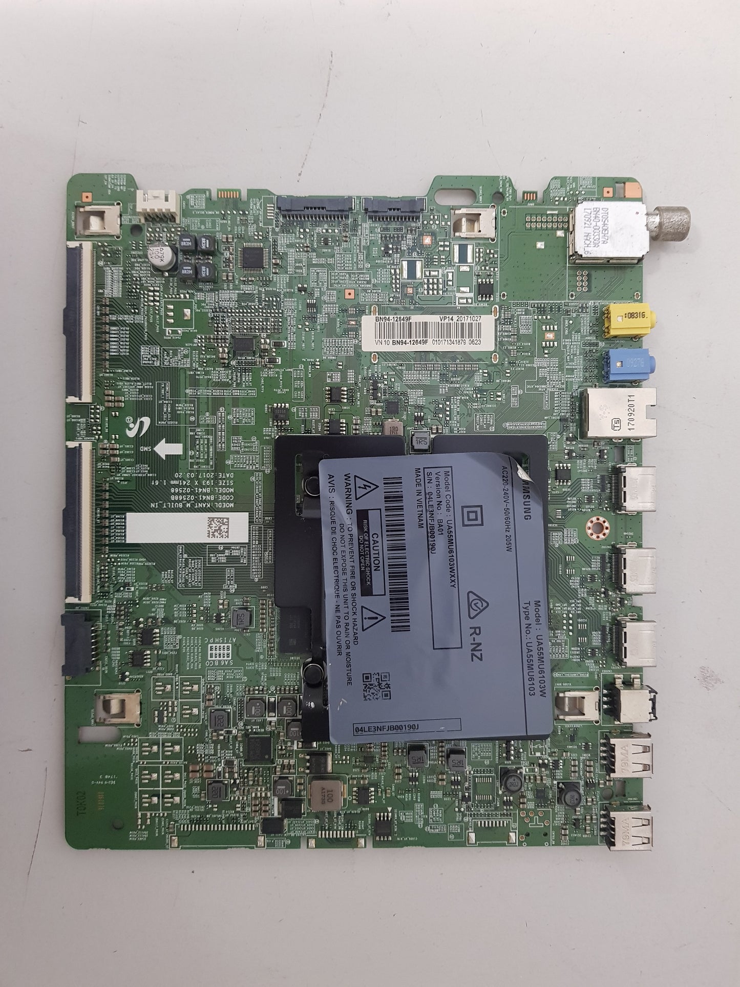 SAMSUNG UA55MU6103 WXXY (VER BA01) MAIN BOARD BN94-12649F