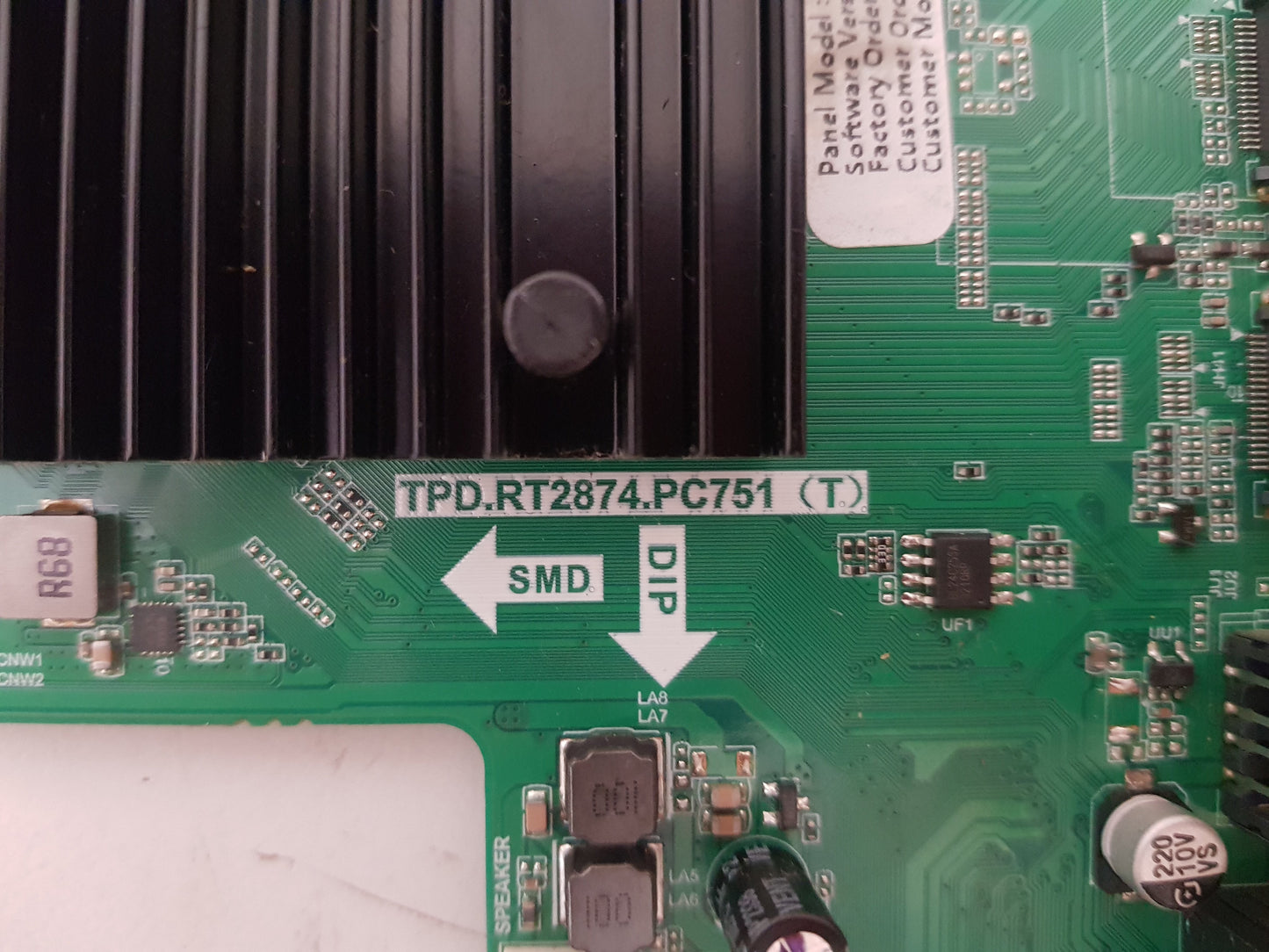 BAUHN ATV55UHDW-0124 MAIN BOARD TPD.RT2874.PC751 (T)