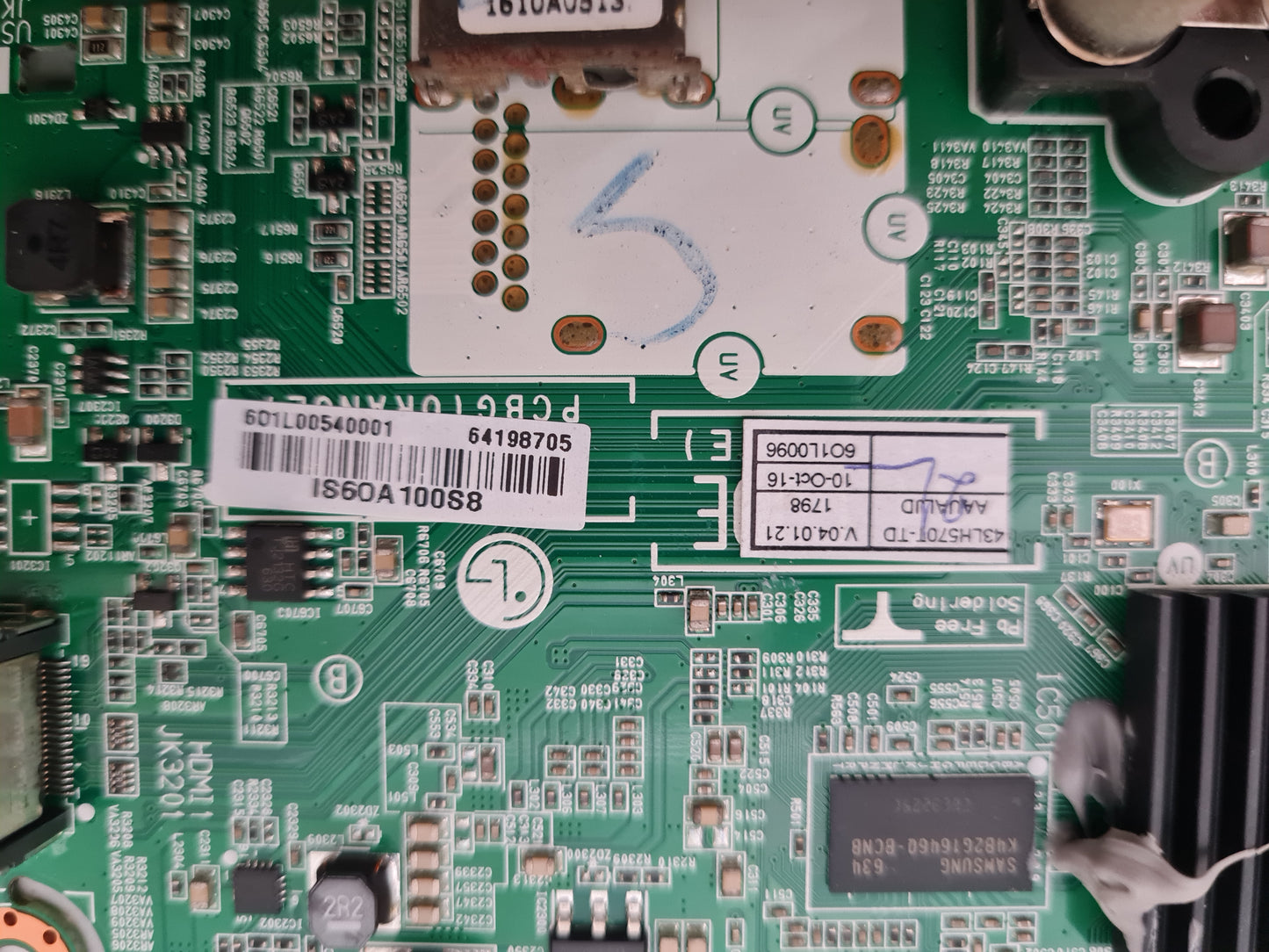 LG 43LH570T -TD.AAUALJD MAIN BOARD EAX66851605 1.0 64198705