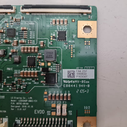 SONY KD- 65A8G T-CON BOARD LE650AQP-AMA2-Y31 6870C-0816A 6871L-5969D