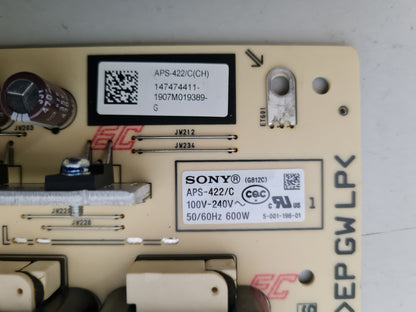 SONY KD- 65A8G POWER SUPPLY BOARD G812C 100160012 147474411 APS-422