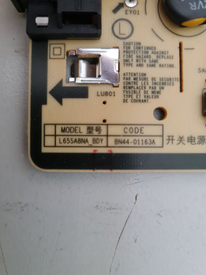 SAMSUNG QA65QN85BAW POWER SUPPLY BOARD BN44-01163A L65SA8NA_BDY