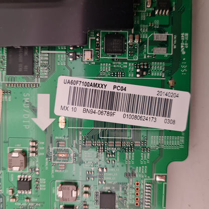 SAMSUNG UA60F7100 AMXXY (VER HH01) MAIN BOARD BN94-06789F BN97-07053Q