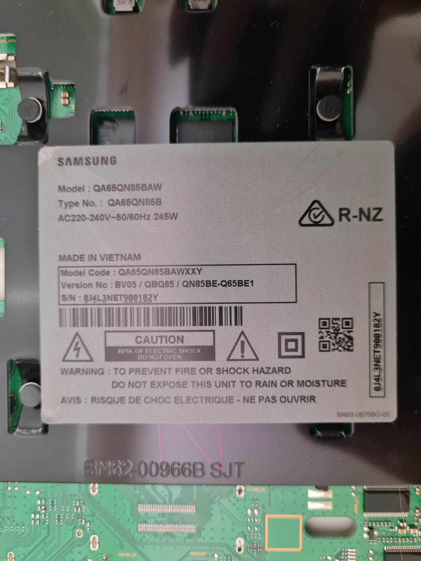 SAMSUNG QA65QN85BA WXXY (VER BV05) MAIN BOARD BN94-17727D
