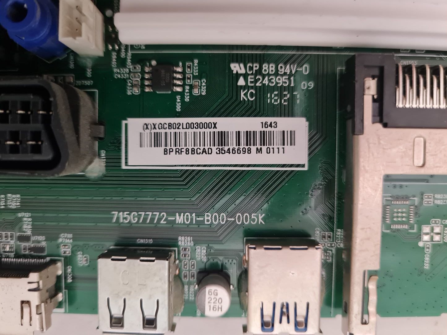 PHILIPS 65PUT101/79 MAIN BOARD 715G7772-M01-B00-005K