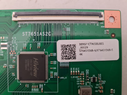 KOGAN KAQL65XQ98GSVA T-CON BOARD ST7651AS2C ST6541D08-6