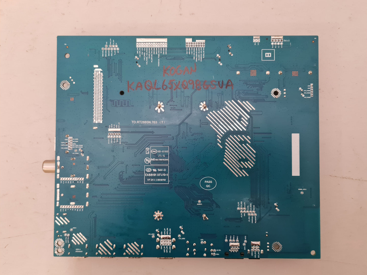 KOGAN KAQL65XQ98GSVA MAIN BOARD TD.RT2885N.763 EL.RT2885-F-E