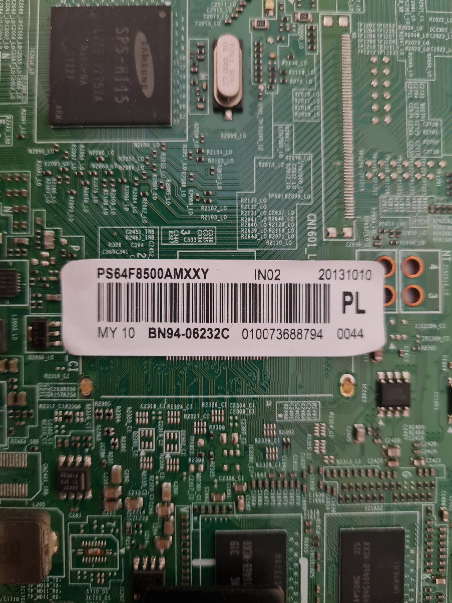 SAMSUNG PLASMA PS64F8500 AMXXY (VER SS01) MAIN BOARD BN94-06232C BN41-02044A
