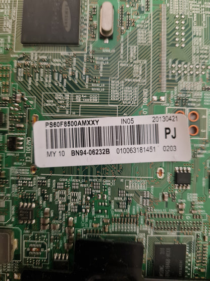 SAMSUNG PS60F8500 AMXXY (VER SS01) MAIN BOARD BN95-06232B