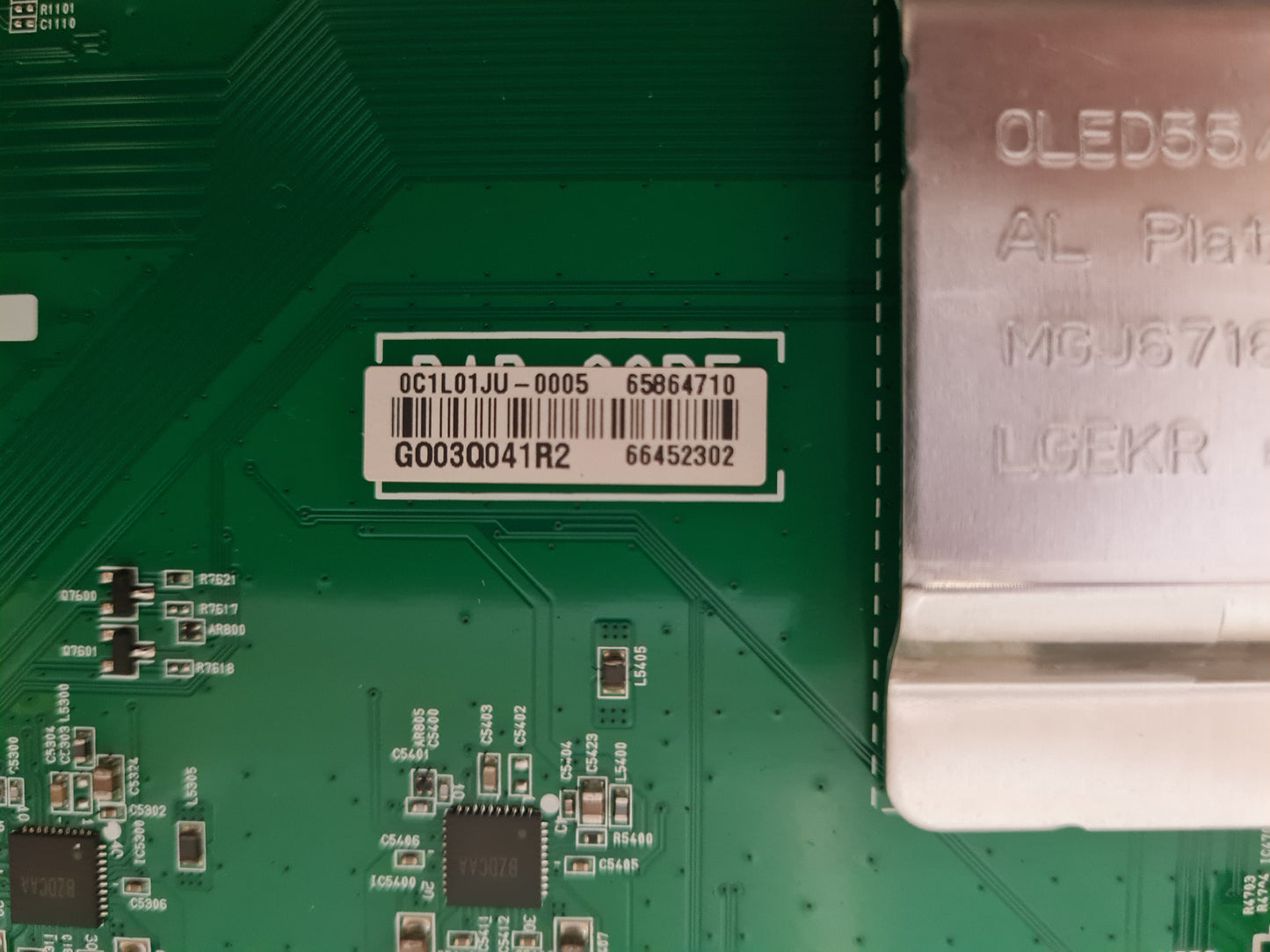 LG OLED 55BXPTA .AAUQLH MAIN BOARD EAX69047304 1.0 6586471 66452302