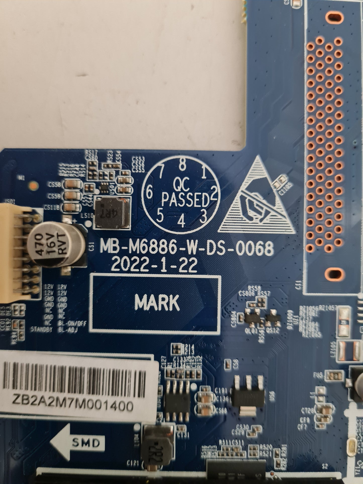 KOGAN KALED58XU9230STA MAIN BOARD MB-M6886-W-DS-0068