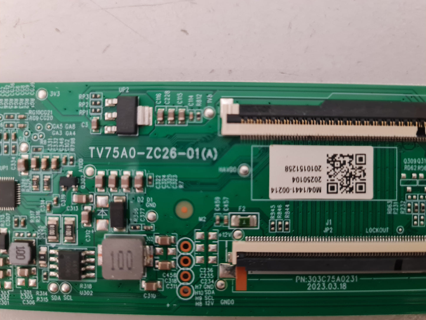 EKO K750UGTWQ T-CON BOARD TV75A0-ZC26-01(A)