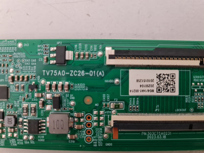 EKO K750UGTWQ T-CON BOARD TV75A0-ZC26-01(A)