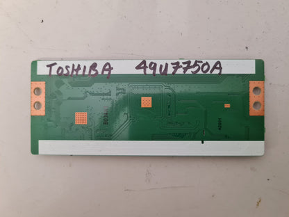TOSHIBA 49U7750A T-CON BOARD 6871L-4328C 6870C-0584A