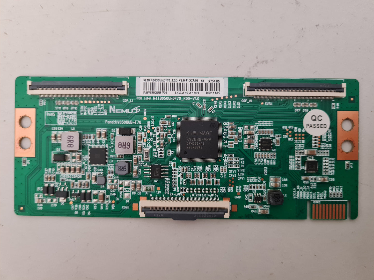 BAUHN ATV65UHDT-0123 T-CON BOARD N4TB650UHDF70_K0D-V1.0