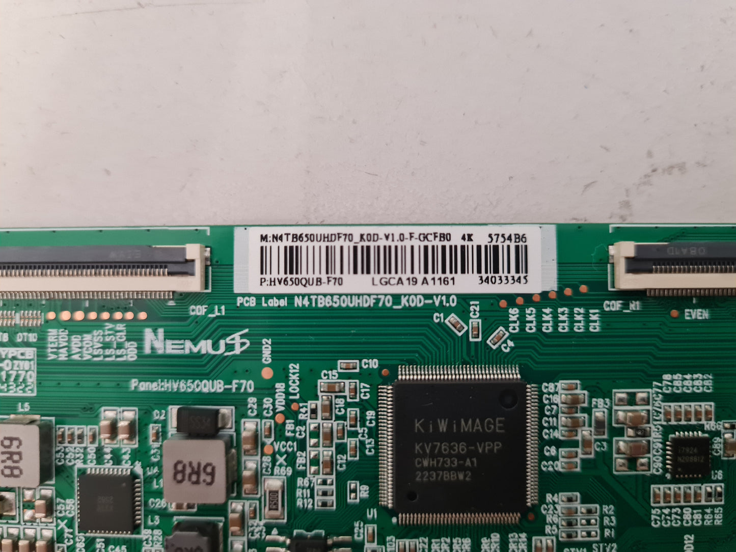 BAUHN ATV65UHDT-0123 T-CON BOARD N4TB650UHDF70_K0D-V1.0