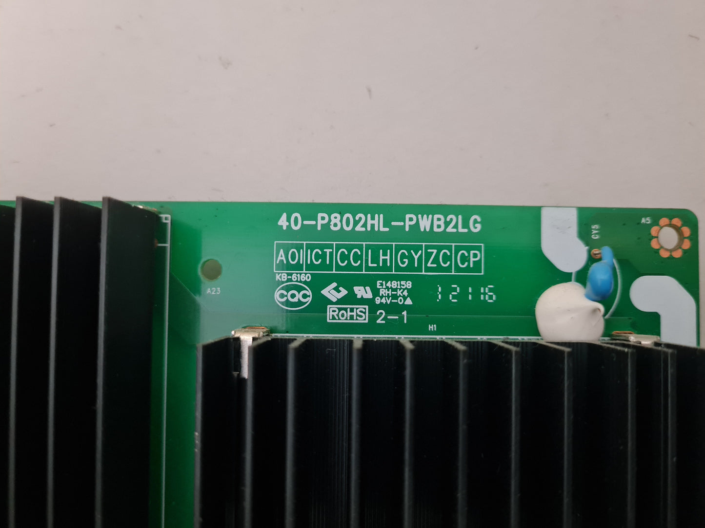 TCL 85C825 POWER SUPPLY BOARD 40-P802HL-PWB2LG 08-P802W0L-PW200AA