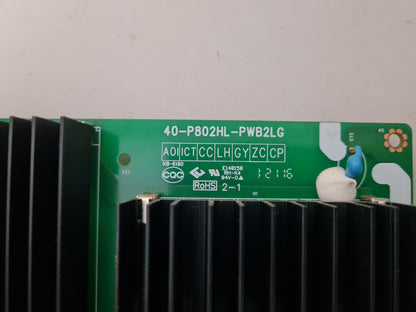 TCL 85C825 POWER SUPPLY BOARD 40-P802HL-PWB2LG 08-P802W0L-PW200AA