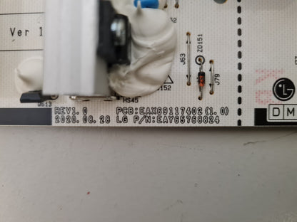 LG OLED 48CXPTA POWER SUPPLY BOARD LGP48CX-20OP EAX69117402 1.0 EAY65768824