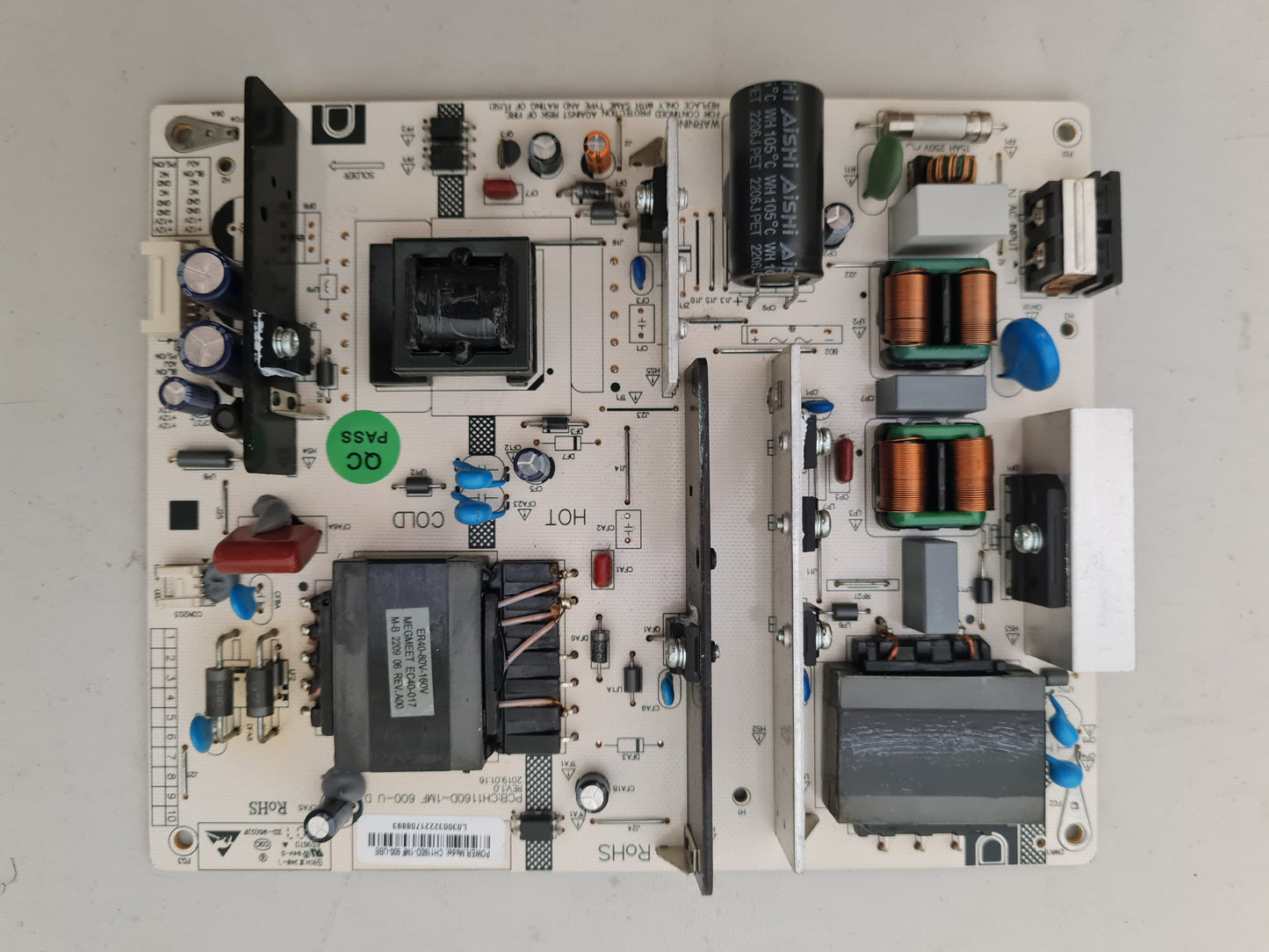 KOGAN KALED58XU9230STA POWER SUPPLY BOARD CH1160D-1MF 600-U D