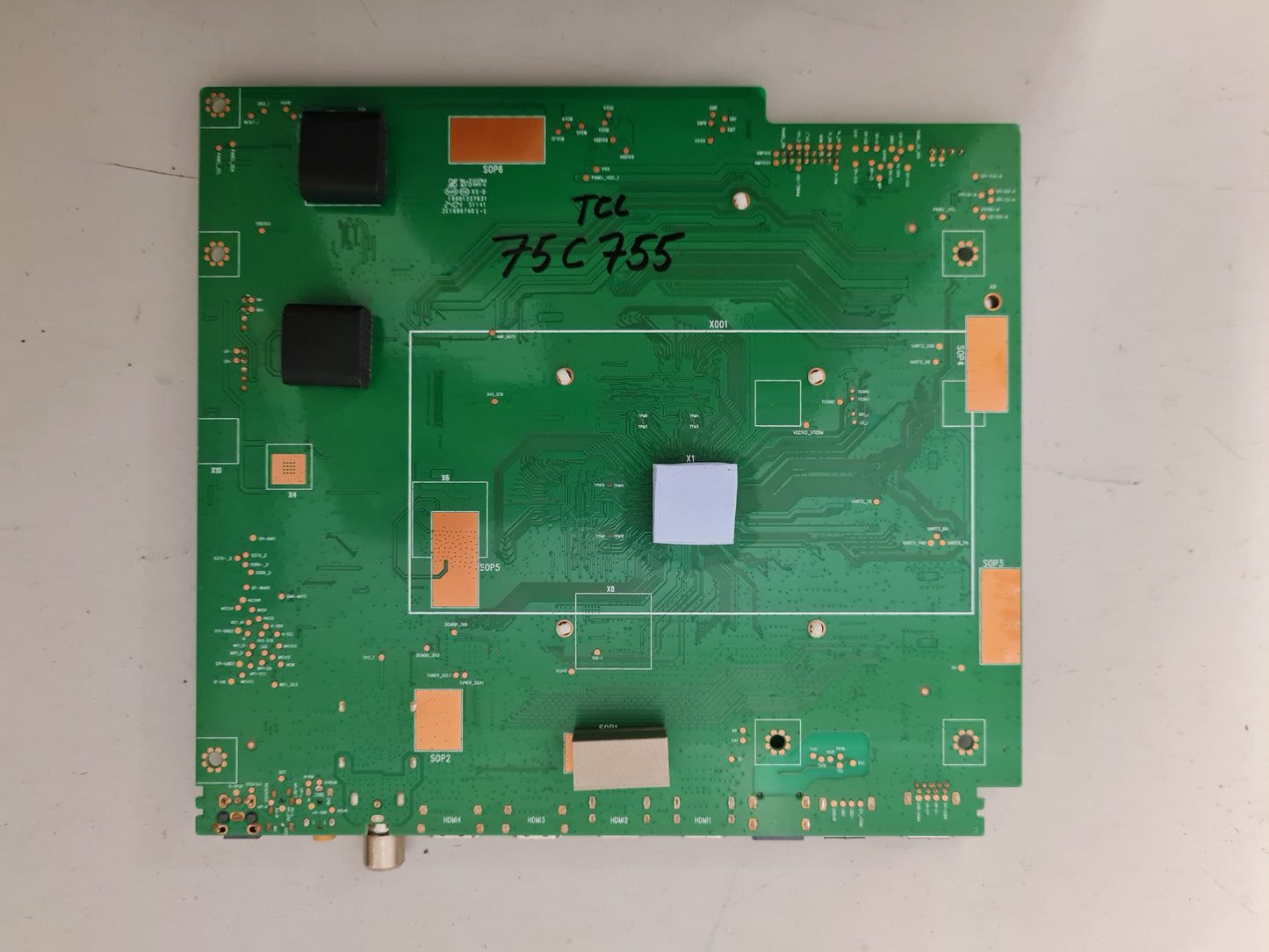 TCL 75C755 MAIN BOARD 11602-501058 40-M653G5-MAE2HG MT9653 M653G5