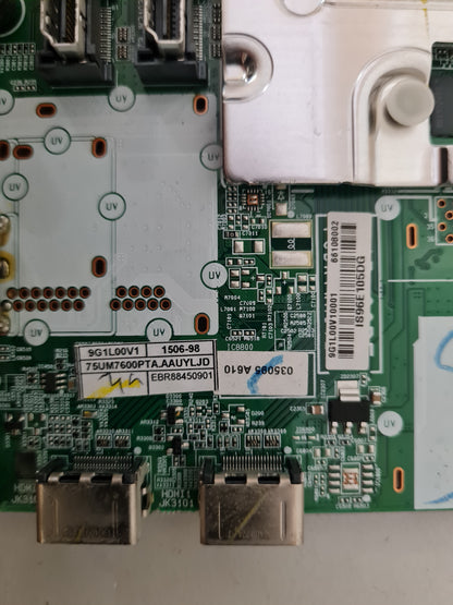 LG 75UM7600 PTA.TA.AAUYLD MAIN BOARD EBR88450901 66108002 EAX68253604 1.0
