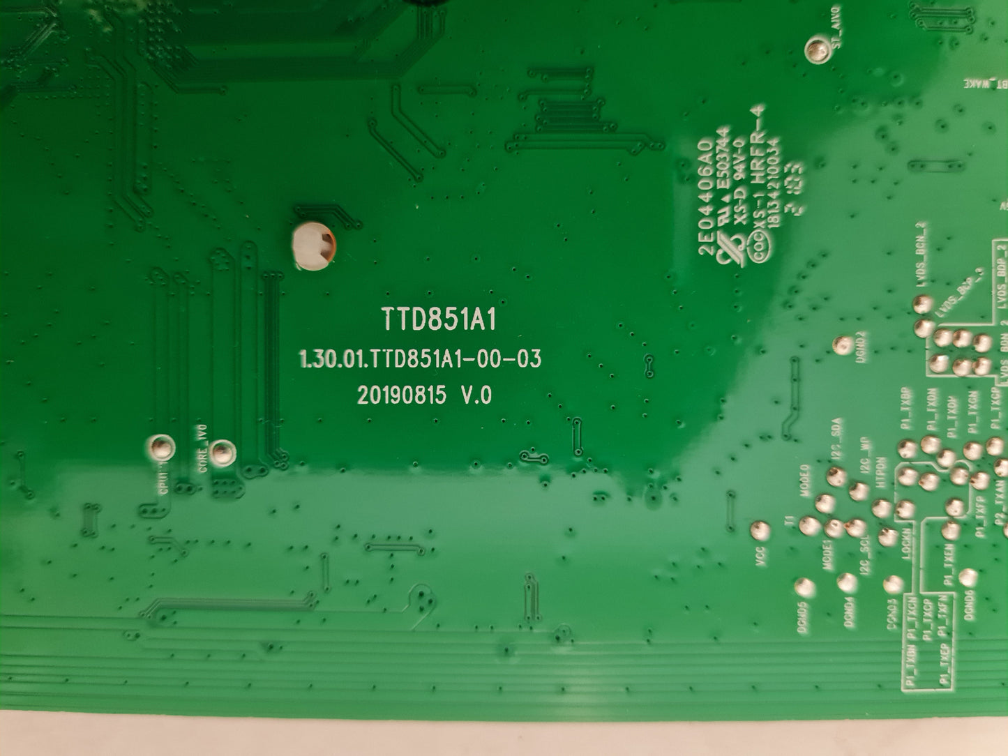 JVC AV-HQ507115A MAIN BOARD TTD851A1 1.30.0.TTD851A1-00-03 20190815
