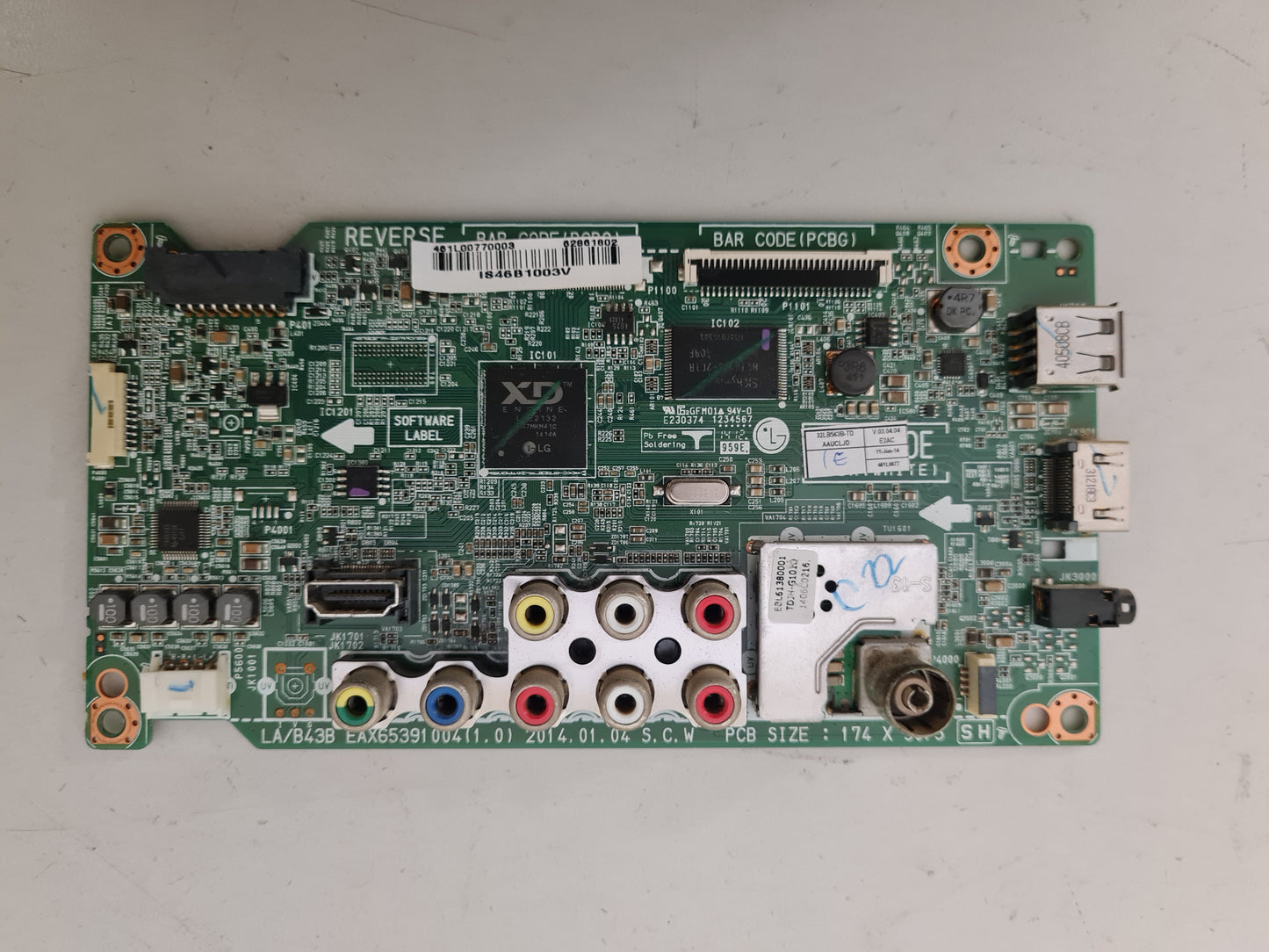 LG 32LB563B .TD.AAUCLJD MAIN BOARD EAX65391004 1.0 62861802