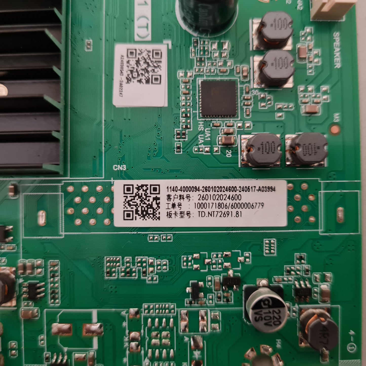 KOGAN KALED65T96QA MAIN BOARD TD.NT72691.81 (T)