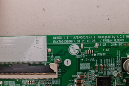 LG 75UT8050PSB .AAUFLJD MAIN BOARD EBT67841402 EAX70043606 1.3