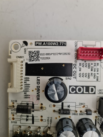 TCL 50P735 POWER SUPPLY BOARD PW.A100W2.771