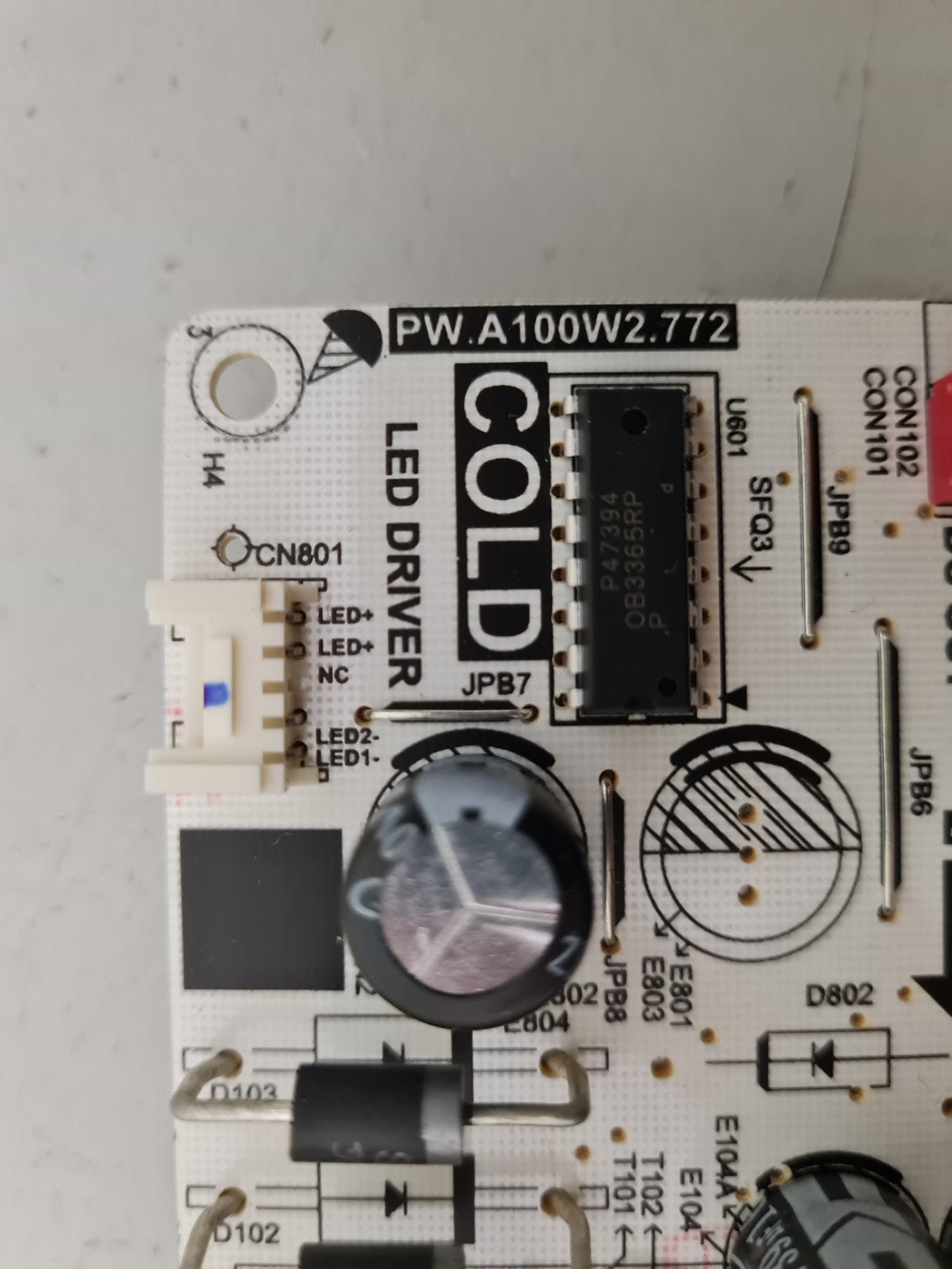 FFALCON FF55U65 POWER SUPPLY BOARD PW.A100W2.772