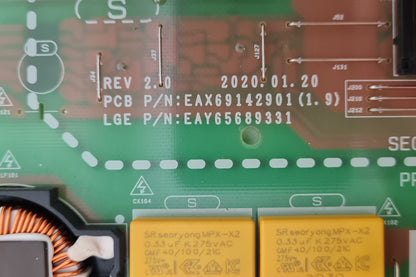 LG OLED 65GXPTA POWER SUPPLY BOARD LGP65WSN-200P EAX69142901 1.9 EAY65689331