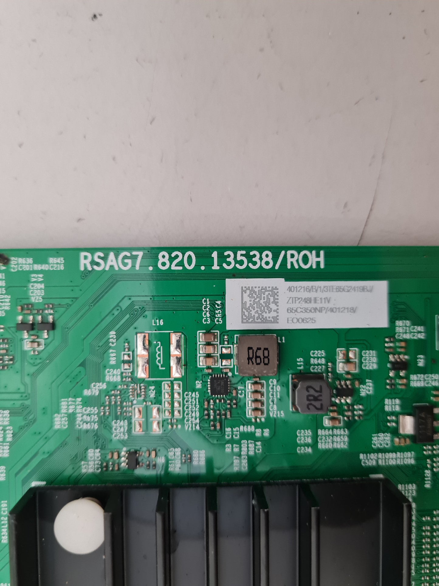 TOSHIBA 65C350NP MAIN BOARD RSAG7.820.13538 401218 401216