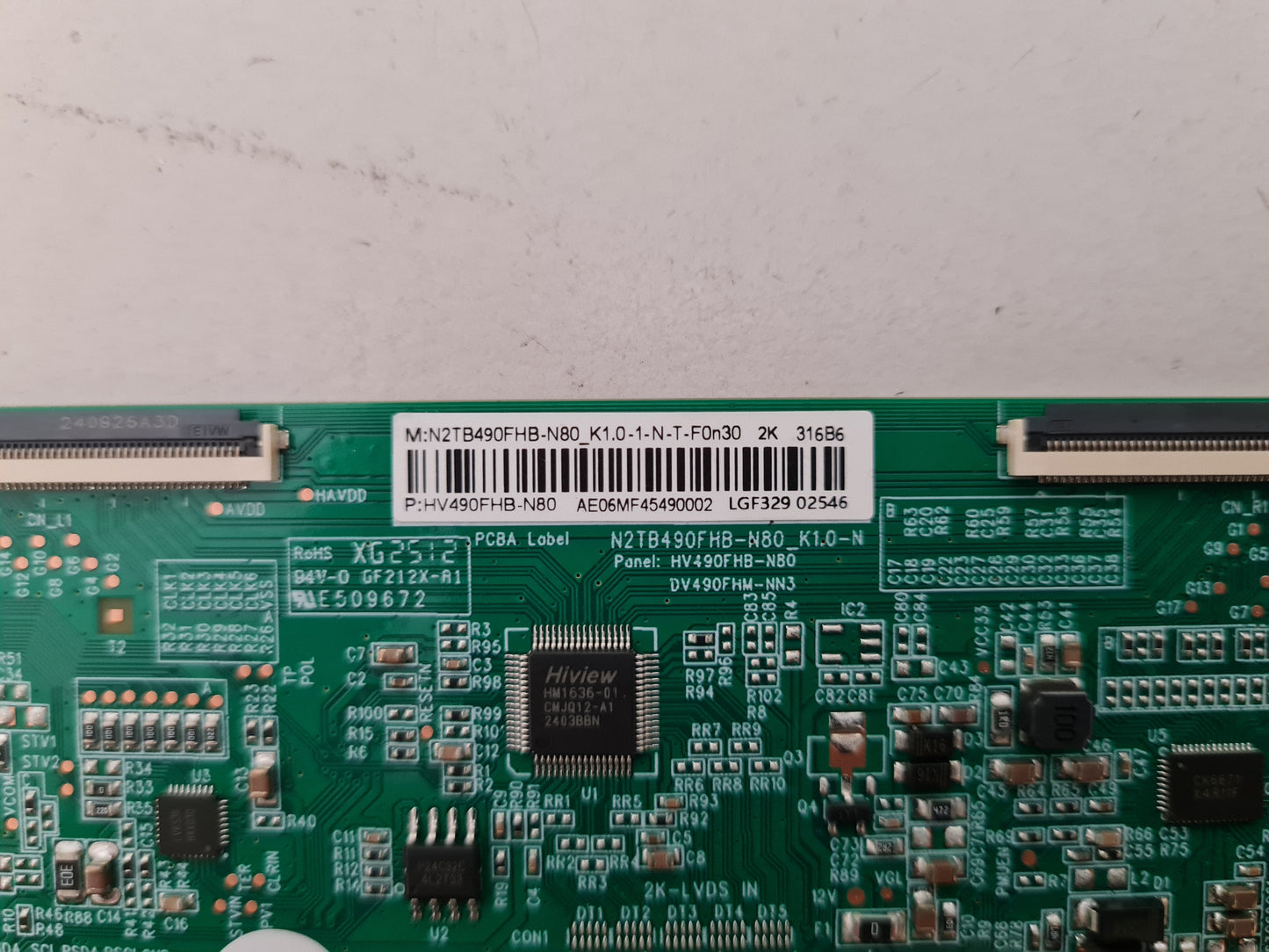 EKO K49FST T-CON BOARD HV490FHB-N80 N2TB490FHB-N80_K1.0-N