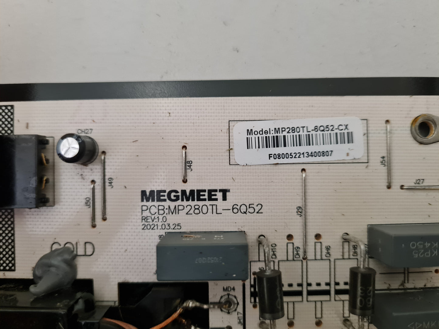 KOGAN KALED75RT9220SVA POWER SUPPLY BOARD MP280TL-6Q52-CX