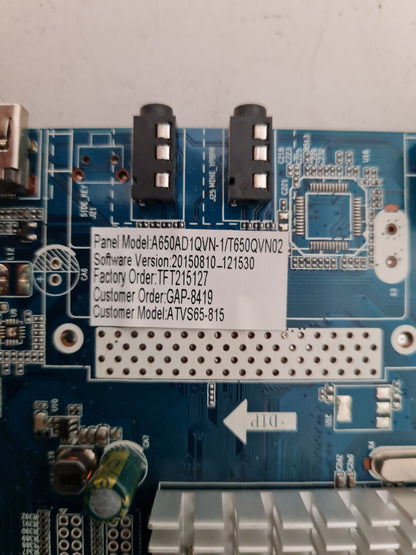 BAUHN ATVS65-815 MAIN BOARD CV6308H-D BJM1-C6308-0T3G