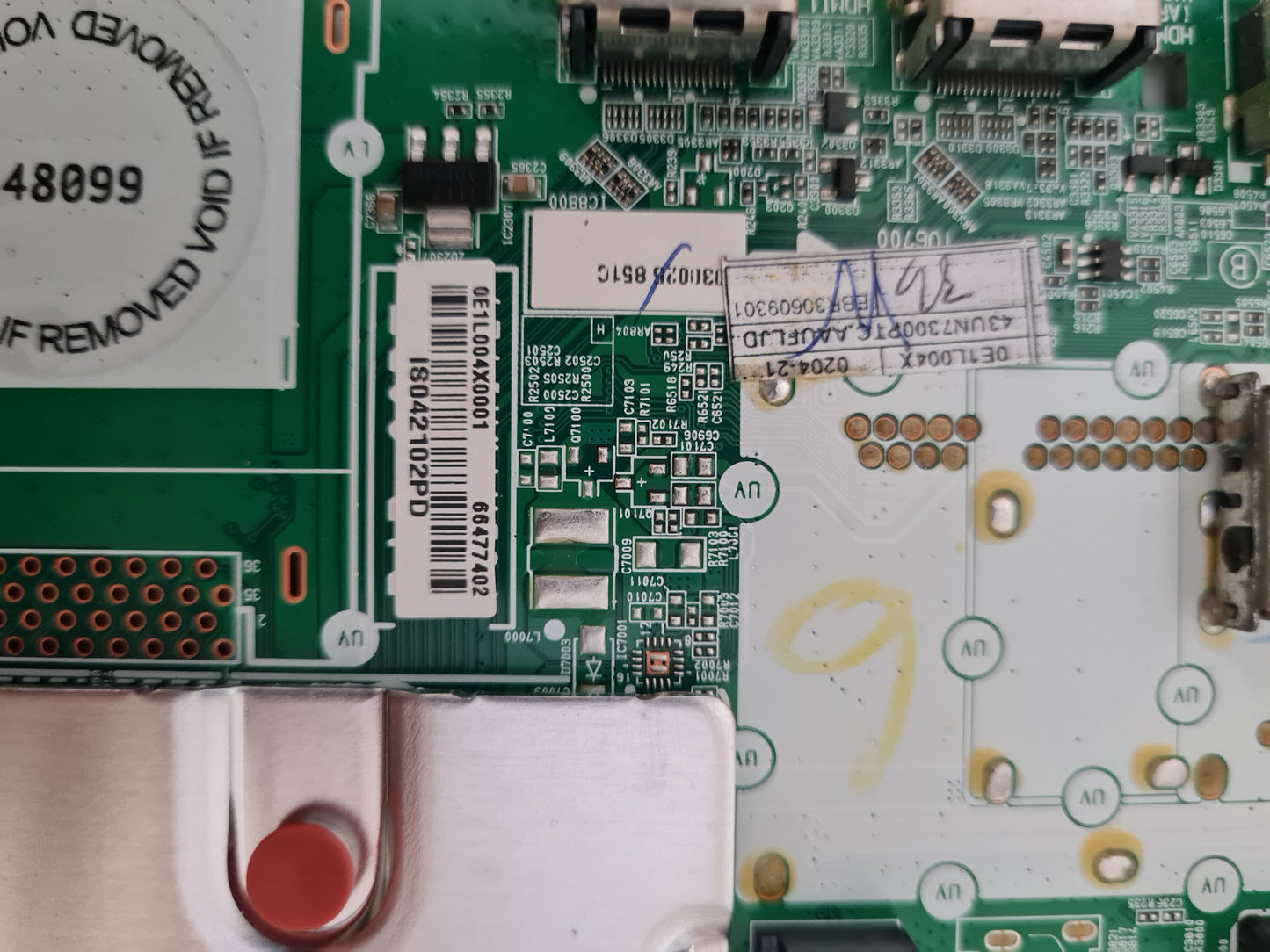LG 43UN7300PTC .AAUFLJD MAIN BOARD 66477402 EBR30609301 EAX69083603 1.0