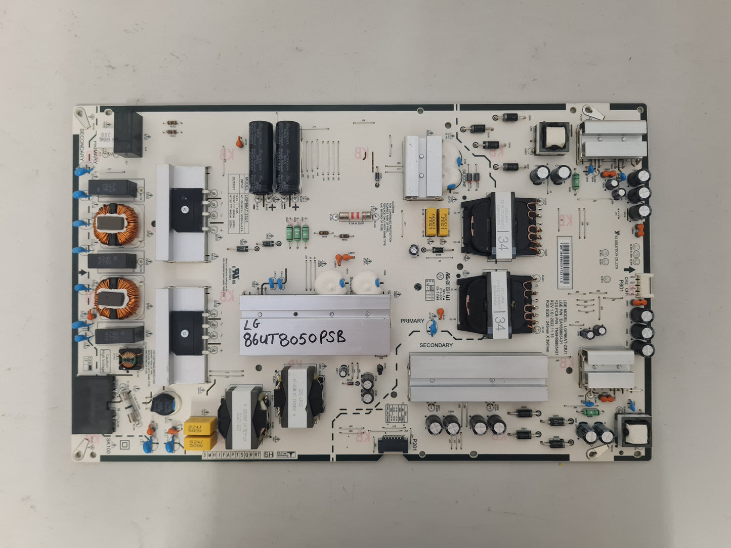 LG 86UT8050PSB POWER SUPPLY BOARD EAY65895431 TN6H65895431 LGP86AT-23U1