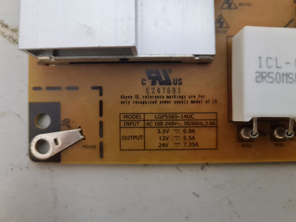 LG 65UC970T POWER SUPPLY BOARD EAY63368701 LGP5565-14UC