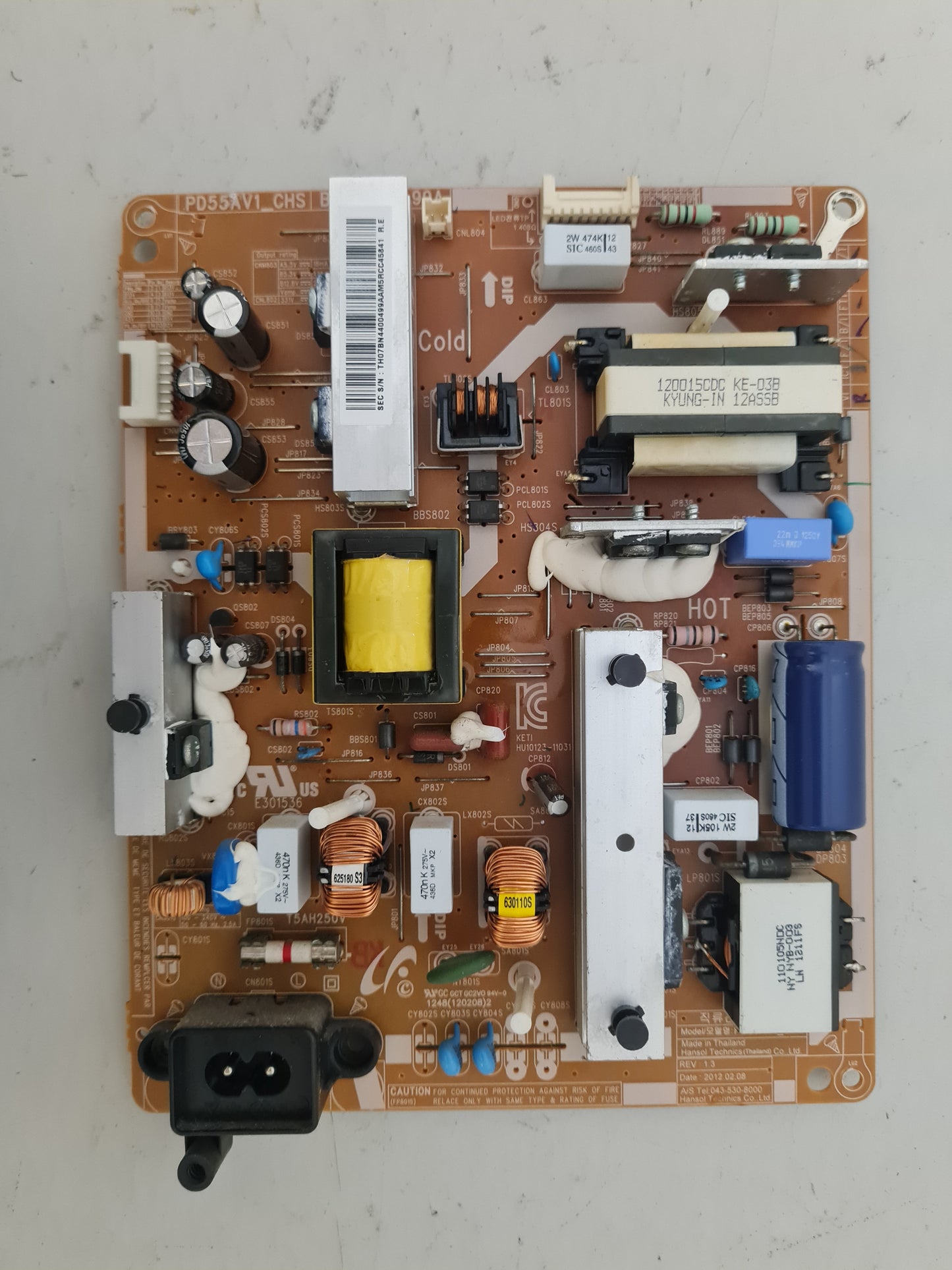 SAMSUNG UA50EH6000 POWER SUPPLY BOARD BN44-00499A PD55AV1_CHS