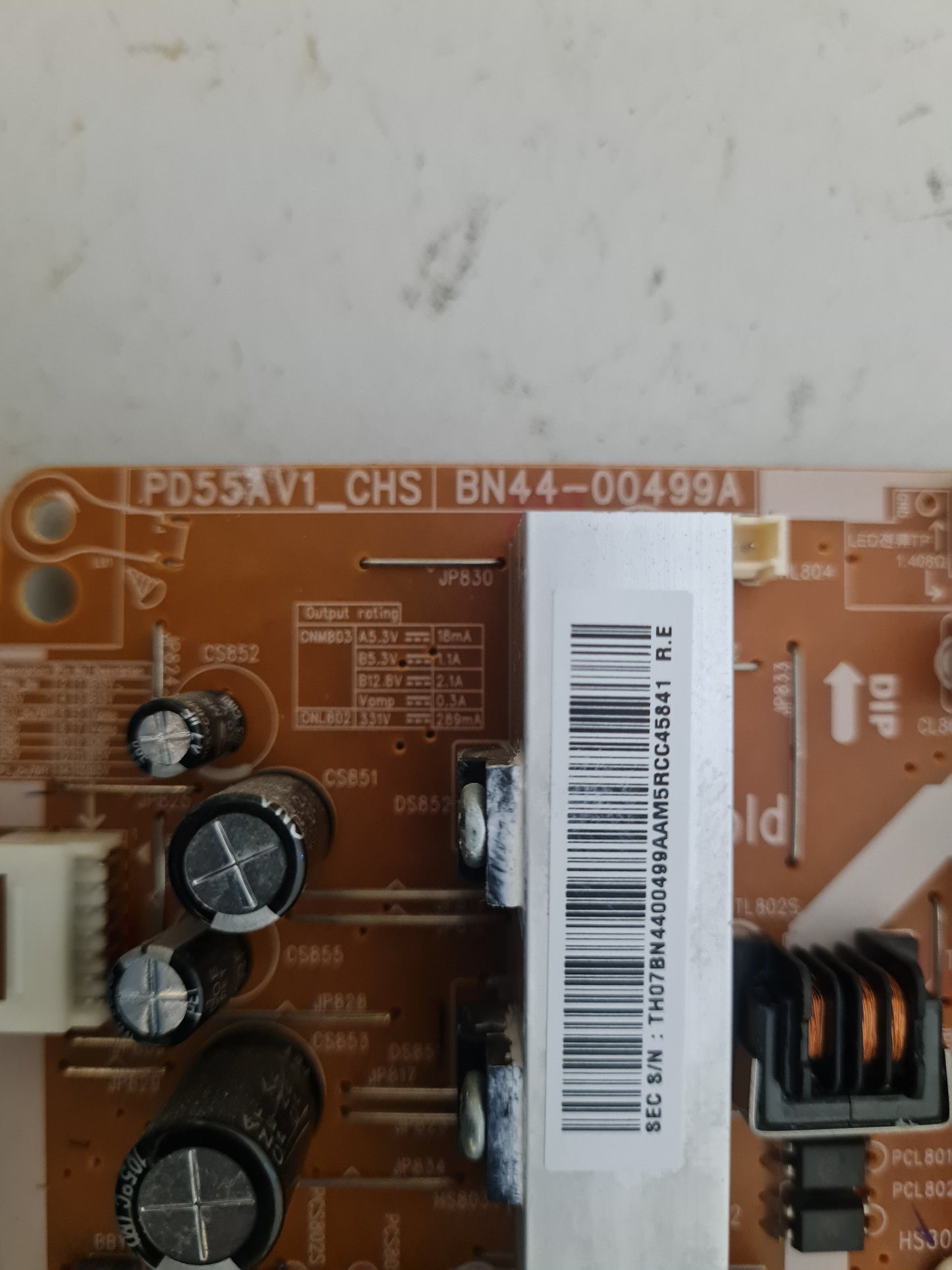 SAMSUNG UA50EH6000 POWER SUPPLY BOARD BN44-00499A PD55AV1_CHS
