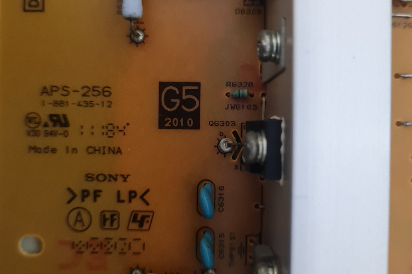 SONY KDL- 55EX500 POWER SUPPLY BOARD G5 147420311 1-881-435-12 APS-256