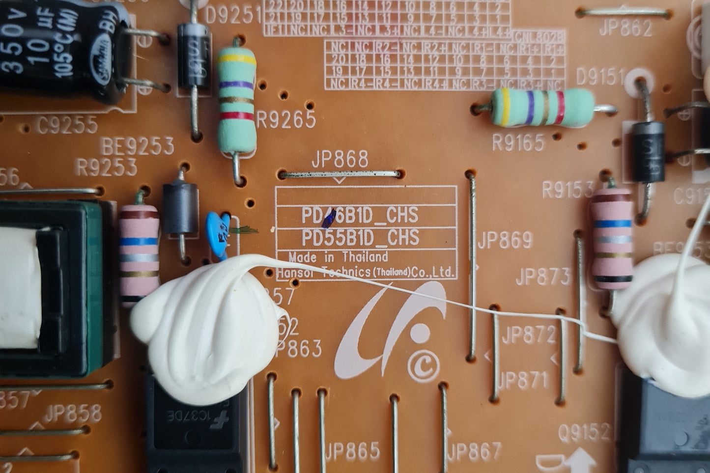 SAMSUNG UA40ES6200 POWER SUPPLY BOARD BN44-00518B PD46B1D_CHS