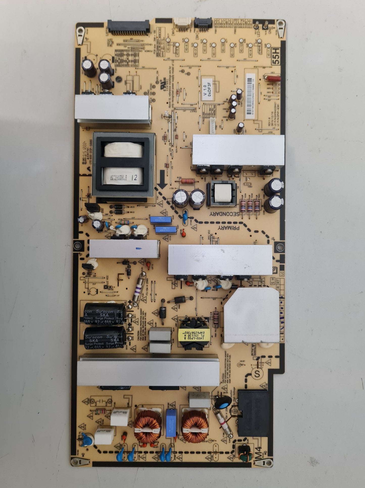 LG 55UH950T POWER SUPPLY BOARD EAY64229421 OPVP-0301 LGP55H-16UH12