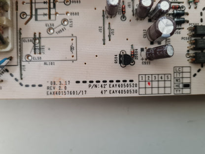 LG 42LG50FD POWER SUPPLY BOARD EAX40157601/17 EAY40505202LGP42-08H:T